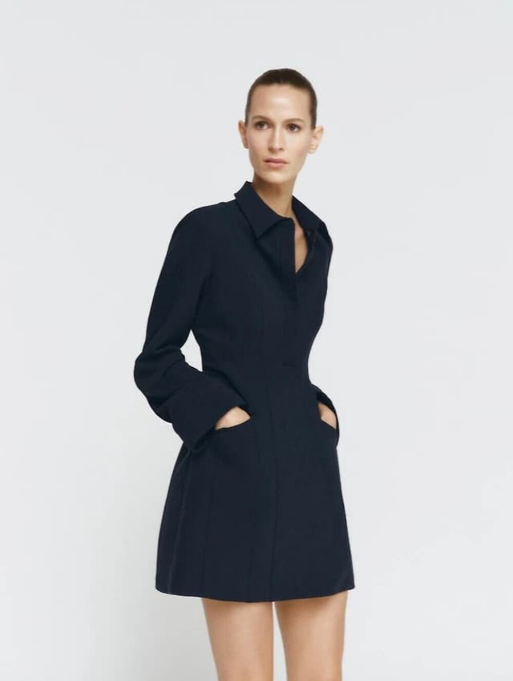 ZARA SHORT SHIRT DRESS ZW COLLECTION Size Large NWT